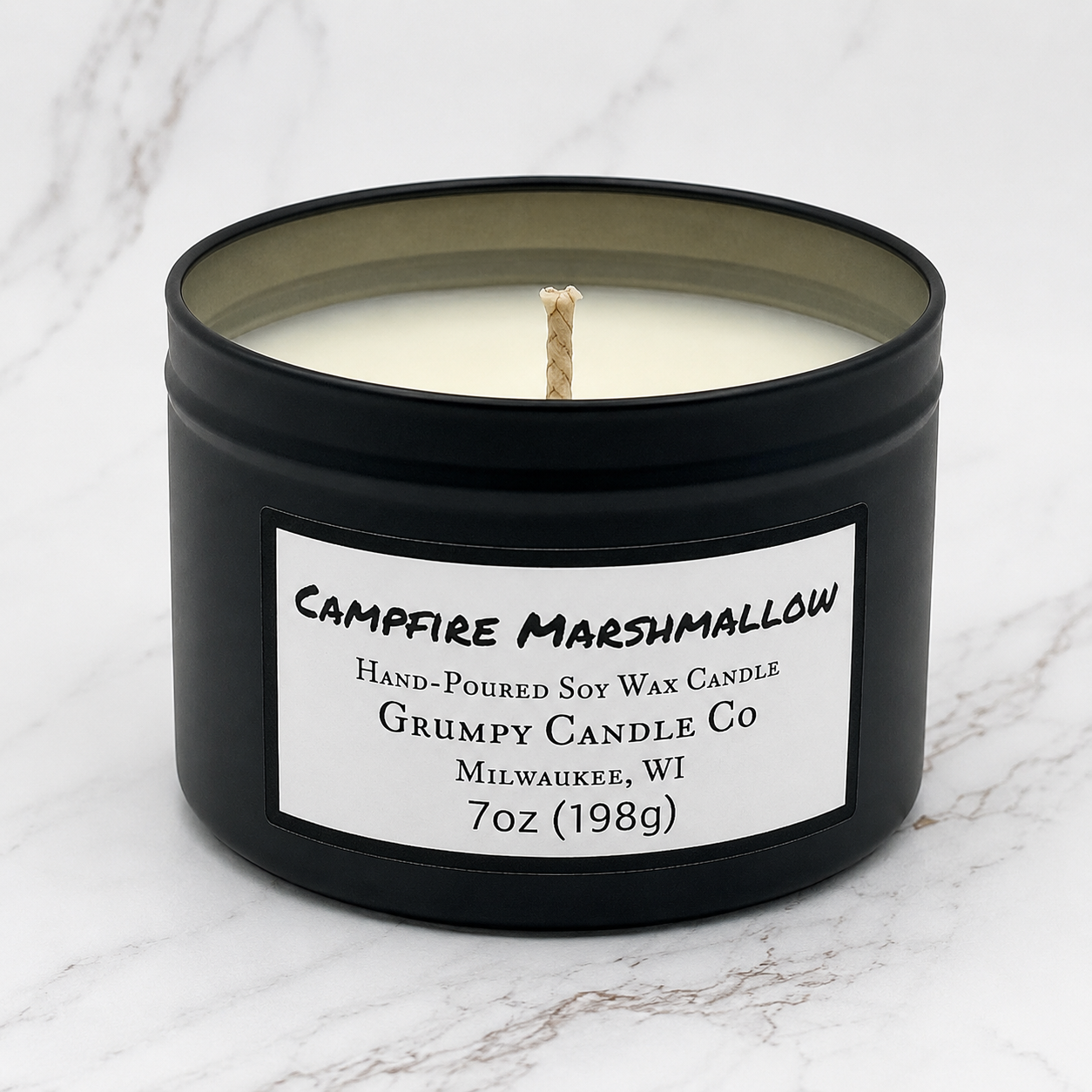 Campfire Marshmallow Candle